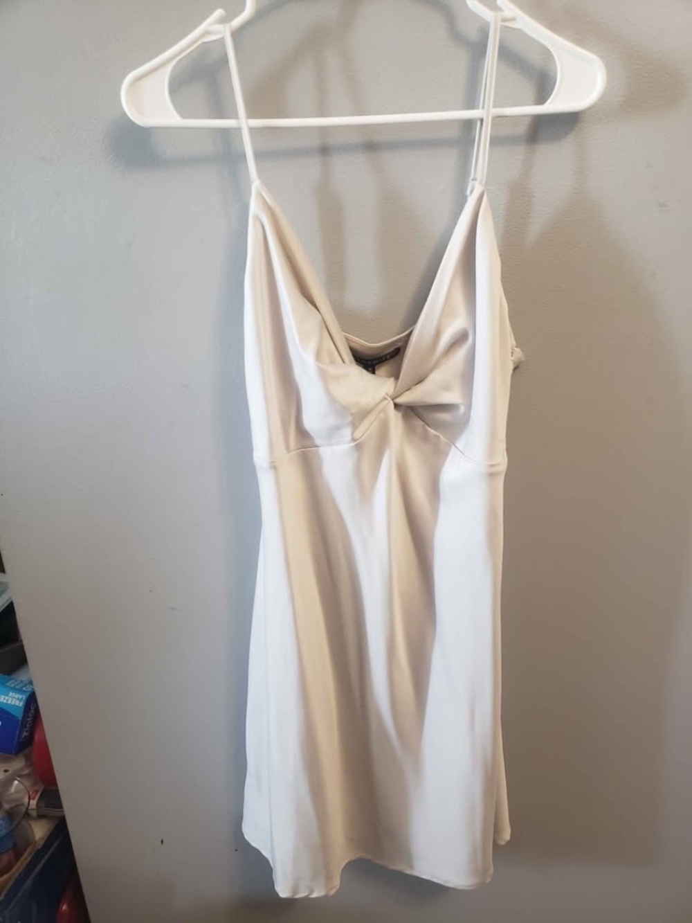 Satin Ivory Dynamite Dress Brand New Womens